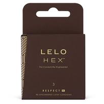 LELO HEX Prezervatyvai Respect XL 3 vnt.