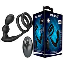 MR PLAY - Vibracinis analinis kaištis su penio žiedu