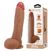 PRETTY LOVE - MENDEL Dildo su siurbtuku 25.5 CM