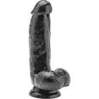 GET REAL - Realistiškas dildo 12 cm su sėklidėmis