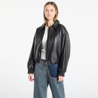 Calvin Klein Jeans Faux Leather Insulated Jacket Black - Dydis S (LV047E507G UB1 Striukės)