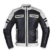 Vyriškas odinis švarkas W-TEC Esbiker - Black XXL