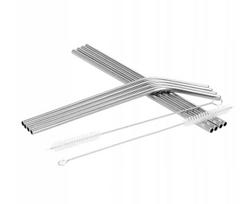Metalinių šiaudelių rinkinys EcoTube, 8vnt.
