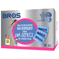 Uodus atbaidančios repelento plokštelės elektriniams prietaisams 20vnt, tinka vaikams BROS