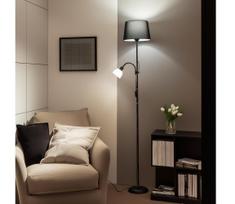 Brilagi - Grindinis šviestuvas CERIA 1xE27/100W/230V + 1xE14/25W juoda