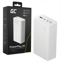 Atsarginis maitinimo šaltinis ("Power Bank") Powerbank Green Cell 30000 Mah, 22.5w, 4x Usb, Baltas