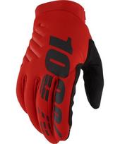 Vyriškos dviračių/motokroso pirštinės 100% Brisker Red