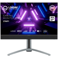 LORGAR 27MP1, UHD MiniLED Gaming Monitor Pro, 27'' (3840*2160) Fast IPS Flat Monitor, Black/Milky Grey