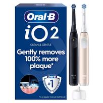 Oral-B iO2 electric toothbrush, black and pink + travel case (016704)