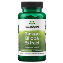 Swanson Ginkgo Biloba Extract ginkmedžio ekstraktas, 120 kapsulių
