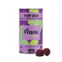 Frank Fruities Pump Iron maisto papildai su geležimi, 80 guminukų