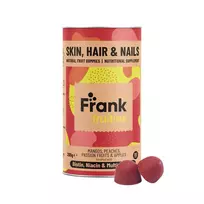 Frank Fruities Skin, Hair & Nails maisto papildai grožiui, 80 guminukų