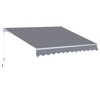 Ištraukiama terasos markizė, stogelis, 3x2 m, pilka