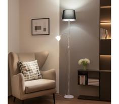 Brilagi - Grindinis šviestuvas CERIA 1xE27/100W/230V + 1xE14/25W balta/juoda