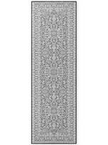 Hanse Home Duet Kona juodai baltas dvipusis kilimas naudoti viduje ir lauke, 80 x 250 cm