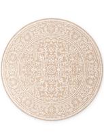 Hanse Home „Duet“ apvalus dvipusis kilimas vidui ir laukui „Kona“ iš džiuto / baltas, 160 cm