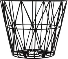 Ferm Living Krepšys daiktams Ferm Living S, juodas, metalinis
