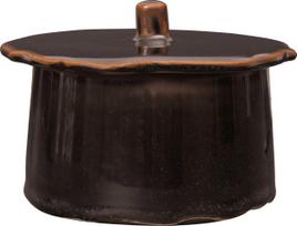 Ferm Living Dėžutė daiktams Marnen 7 cm, tamsiai ruda