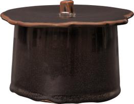 Ferm Living Dėžutė daiktams Marnen 9 cm, tamsiai ruda