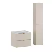 baldų komplektas su „Lava“ praustuvu ir aukštu spinteliu SET-DC 60CM UM LAVA WH HC