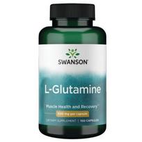 Swanson L-Glutamine maisto papildas L-glutaminas, 100 kapsulių