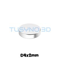 Neodimio magnetai D4x2 mm – magnetai 3D spausdinimui 10 vnt. pakuotėje
