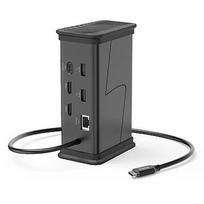 Hama Connect2Office, USB-C, 9 ports, 100 W, gray - Notebook dock 00200150