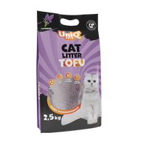 UNIQ PETS biologiškai skaidžios kačių kraikas TOFU, 2,5 kg, levandų kvapo