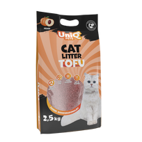 UNIQ PETS biologiškai skaidžios kačių kraikas TOFU, 2,5 kg, persikų aromatas