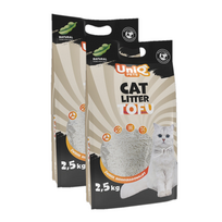 UNIQ PETS TOFU biologiškai skaidžios natūralios kačių kraikas, 2x2,5 kg