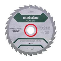 Pjovimo diskas medienai Metabo HW/CT PRECISION CUT WOOD - CLASSIC; 216x30x30 mm; 22°