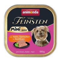 ANIMONDA Vom Feinsten Senior Mini Chicken with rabbit and basil – drėgnas ėdalas šunims – 100g