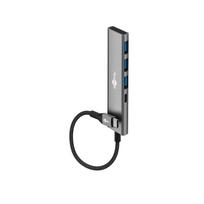 Goobay Slim 4-Port USB Hub, USB-C to USB-C/USB-A, 5Gbit/s | 76562