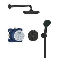 Potinkinė Grohe Vitalio Start 250 348832430 termostatinė dušo sistema, juodos matinės spalvos