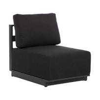 Lauko krėslas Home4You FULLER tamsiai pilkos spalvos metalo modernus