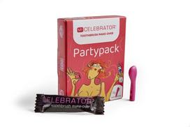 Antgaliai klitorio masažuokliui My Celebrator Toothbrush Makeover Party Pack, rožiniai, 10 vnt.