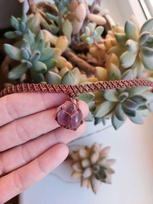 Macrame čokeris su Ametistu