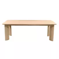 Valgomojo stalas „Bali“, 220 cm, kreminės-baltos spalvos