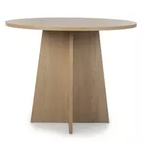 Apvalus valgomojo stalas „Merlo“, 100 cm, ąžuolas „Cremona Torro“