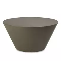 Kavos staliukas „Eclipso“, 80 cm, žalsvai pilkos spalvos, blizgus