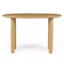 Rašomasis stalas / konsolė „Oriento“ 120 cm, natūralaus ąžuolo fanera