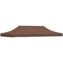Proginės palapinės stogas, rudos spalvos, 6x3m, 270 g/m²