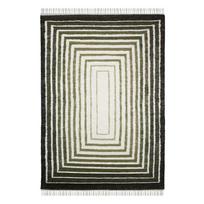 Rankų darbo žalios spalvos iš vilnos mišinio kilimas 140x200 cm Boucle Frame – Flair Rugs