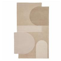 Rankų darbo natūralios spalvos iš vilnos kilimas 200x290 cm Lozenge – Flair Rugs
