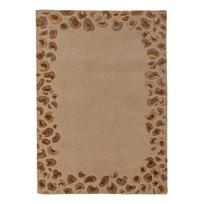 Rankų darbo natūralios spalvos iš vilnos mišinio kilimas 140x200 cm Leopard Frame – Flair Rugs