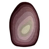 Rankų darbo violetinės spalvos iš vilnos kilimas 200x290 cm Puddle Ombre – Flair Rugs