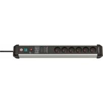 Listwa zasilająca Brennenstuhl Premium-Protect-Line przeciwprzepięciowa 6 gniazd 3 m czarno-srebrna (1391014600) | 1391014600 | 4007123677139