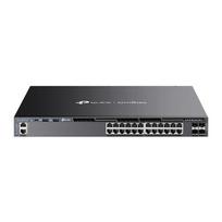 TP-LINK Omada 24-Port Gigabit Stackable L3 Managed PoE+ Switch with 4 10G Slots