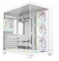 Rampage  PC ze szkłem hartowanym SEALITE 7x wentylator ARGB PWM Biała | SEALITE-WHITE | 8680096150456