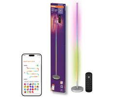 Osram - LED RGBW dimeriuojama grindinė lempa SMART+ MAGIC LED/11,5W/230V sidabrinė Wi-Fi+su nuotoliniu pultu